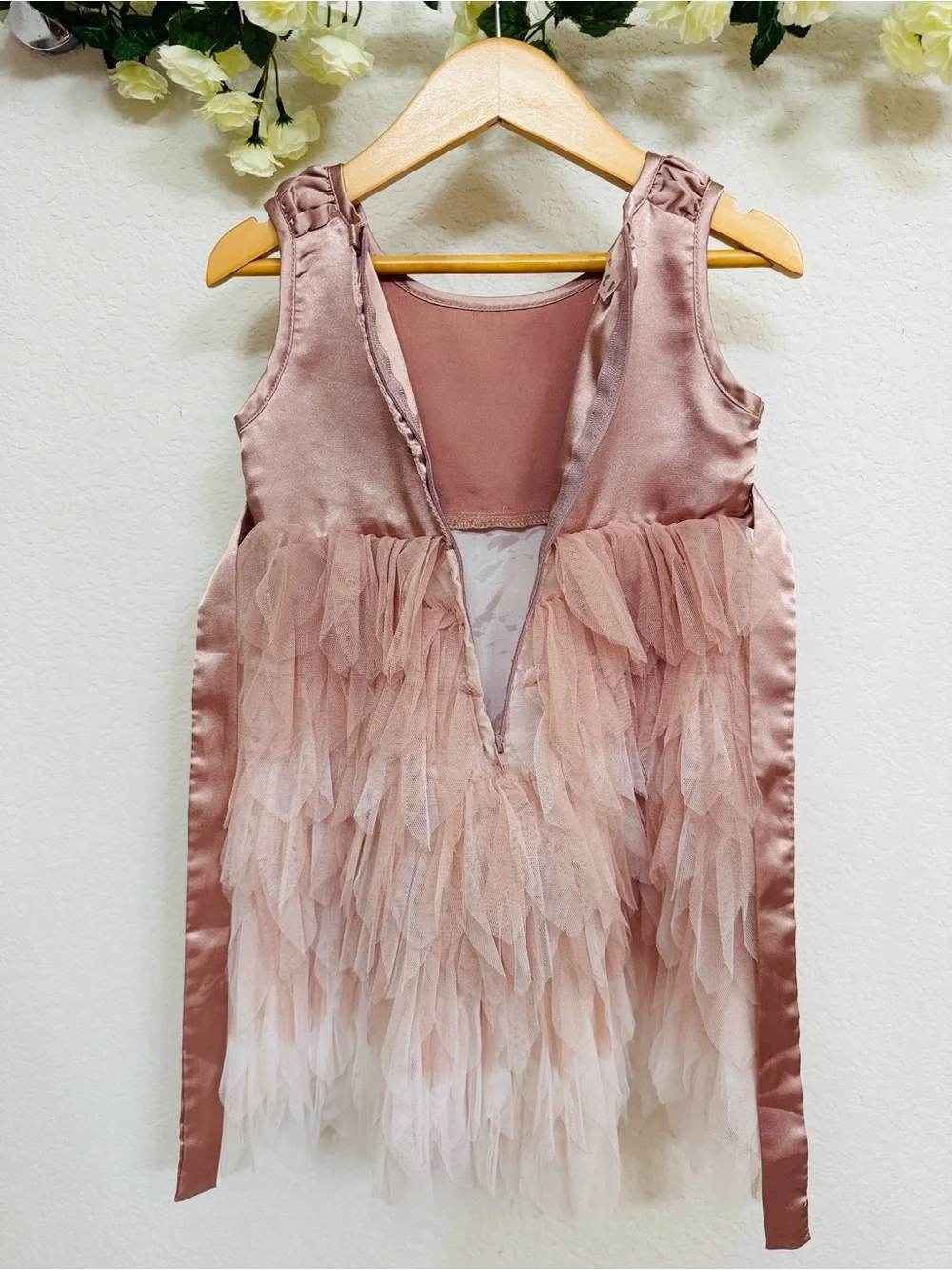 Biscotti • Rose Gold Sequin Ruffle Tulle Party Dress